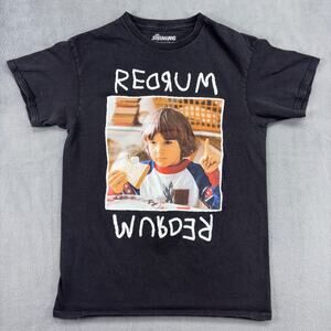 The Shining Redrum T-Shirt Men's Small Black Danny Torrance Movie Scene Horror